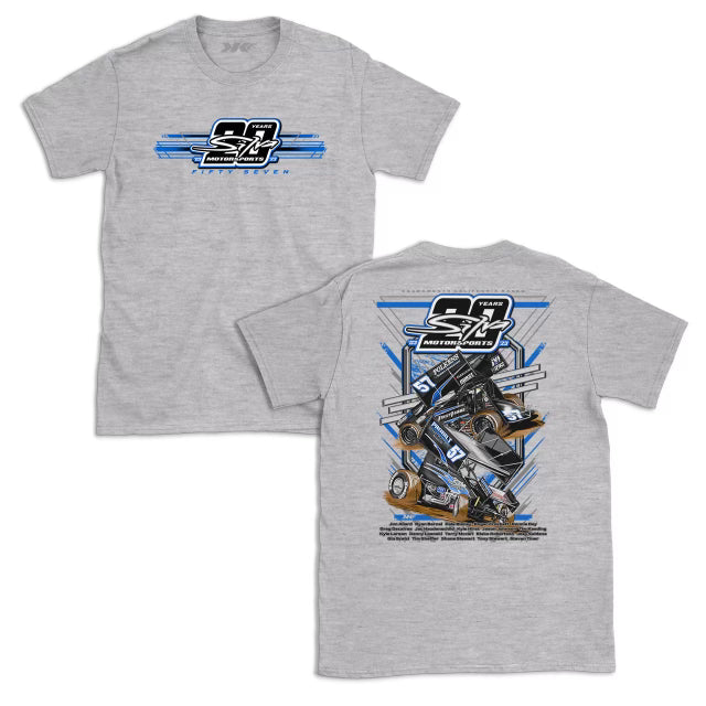 Silva Motorsports 20th Anniversary T-Shirt- Gray
