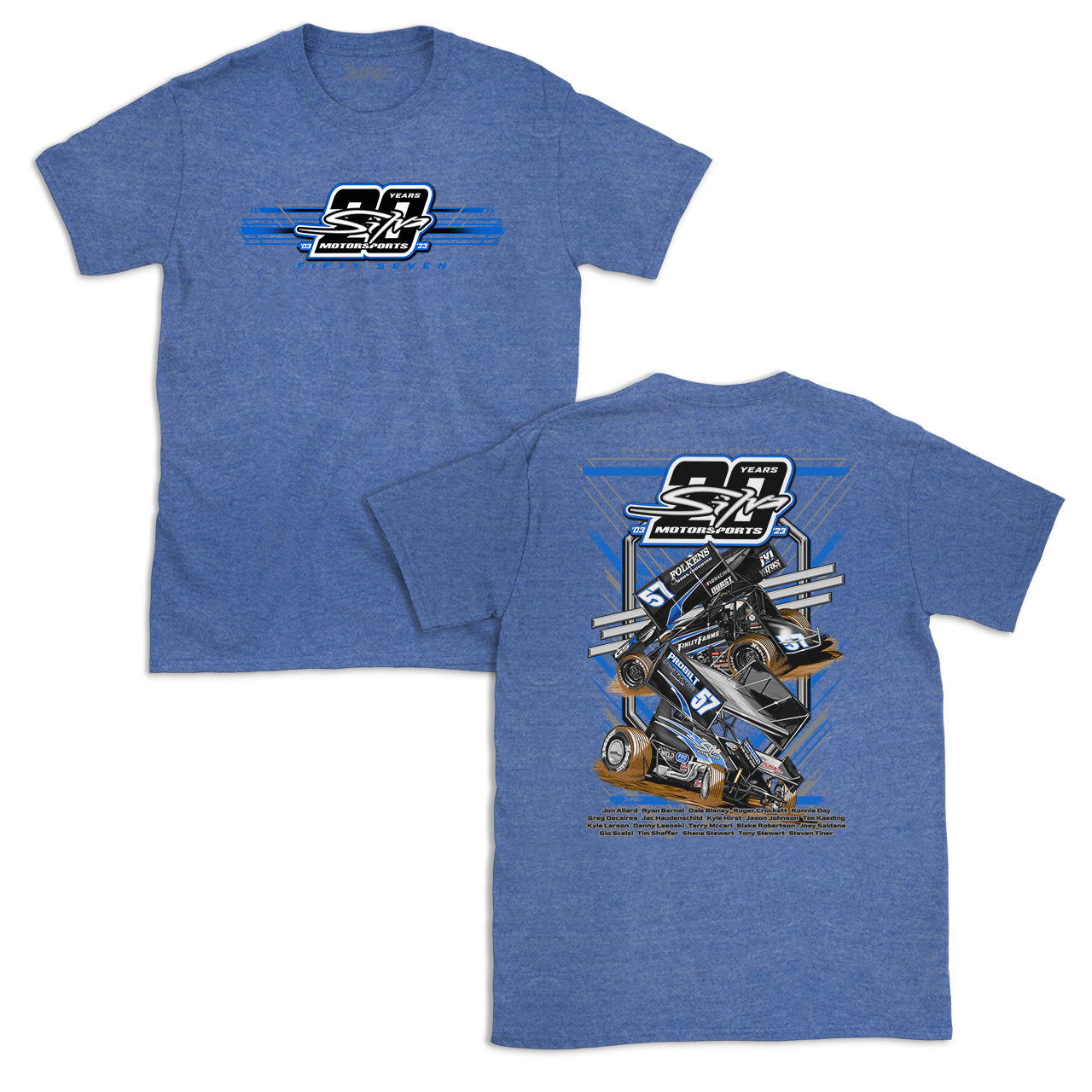 Silva Motorsports 20th Anniversary T-Shirt- Blue