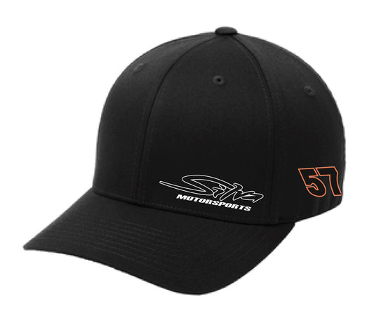 #57 Silva Motorsports Hat- Black Flex Fit